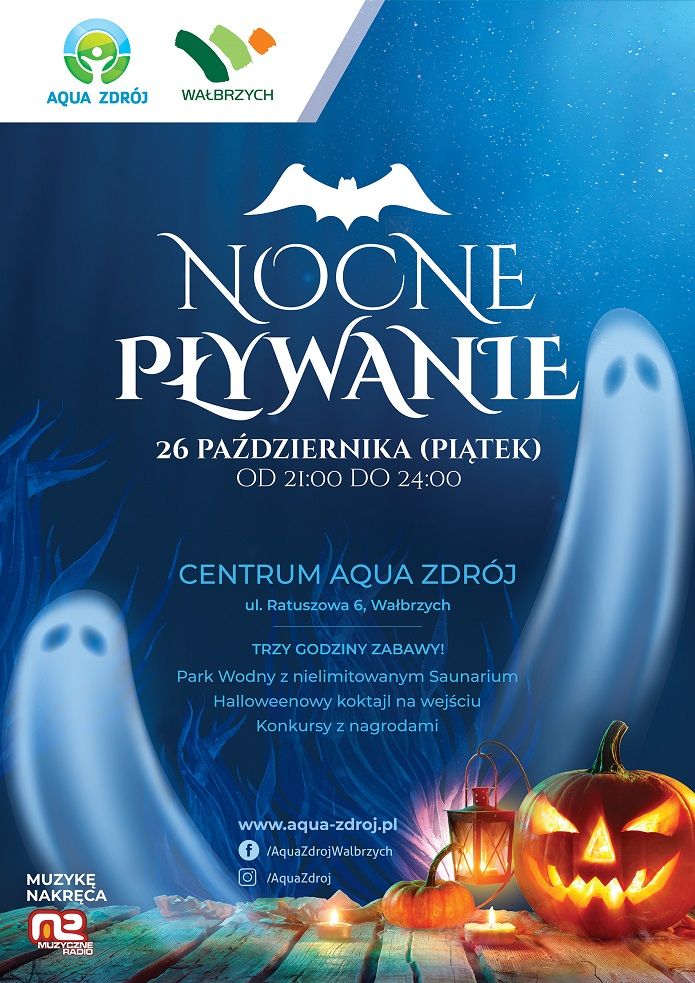 Wałbrzych: Nocne pływanie w Aqua Zdroju