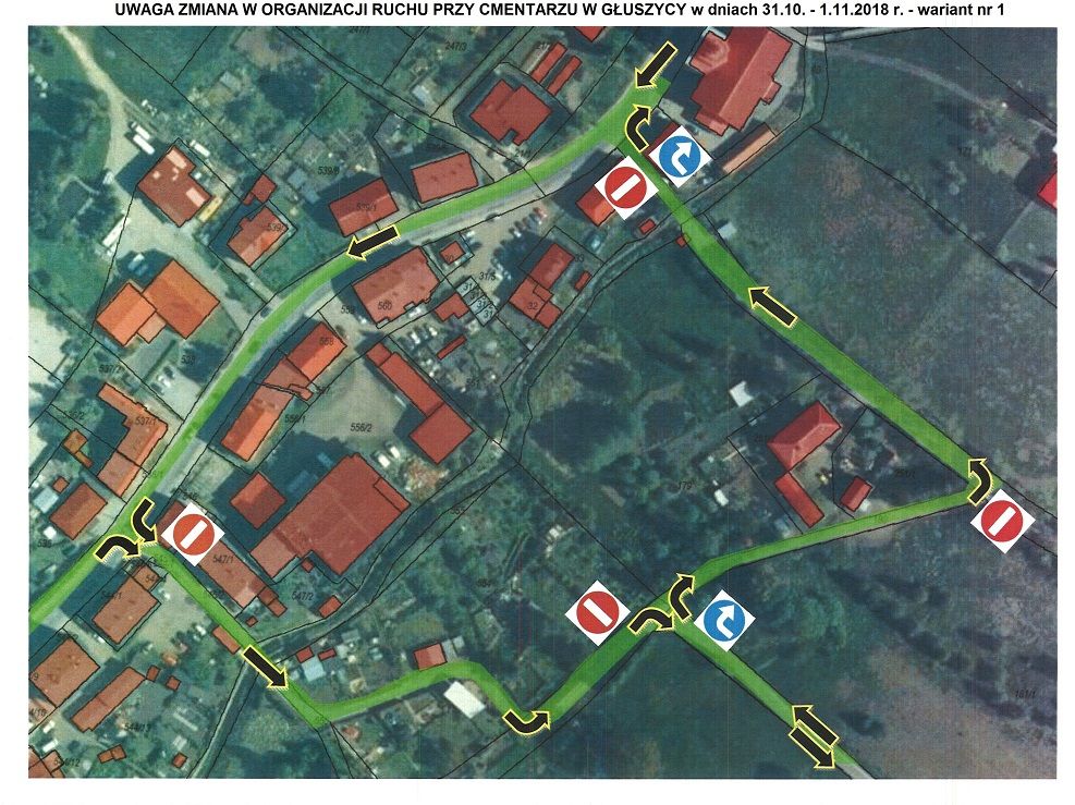 REGION, Głuszyca: Zmiana organizacji ruchu przy cmentarzu komunalnym w Głuszycy