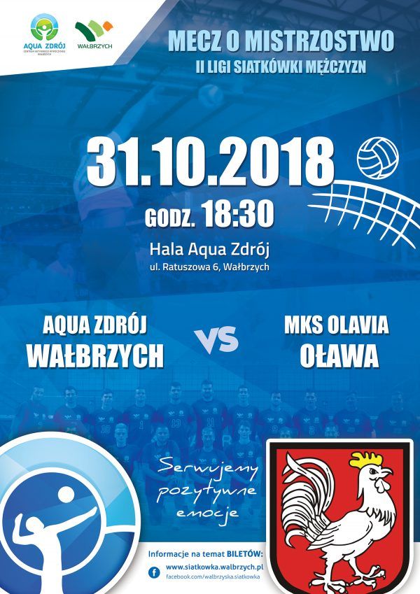 Wałbrzych: II liga siatkówki mężczyzn: Ograć Oławę za 3 punkty