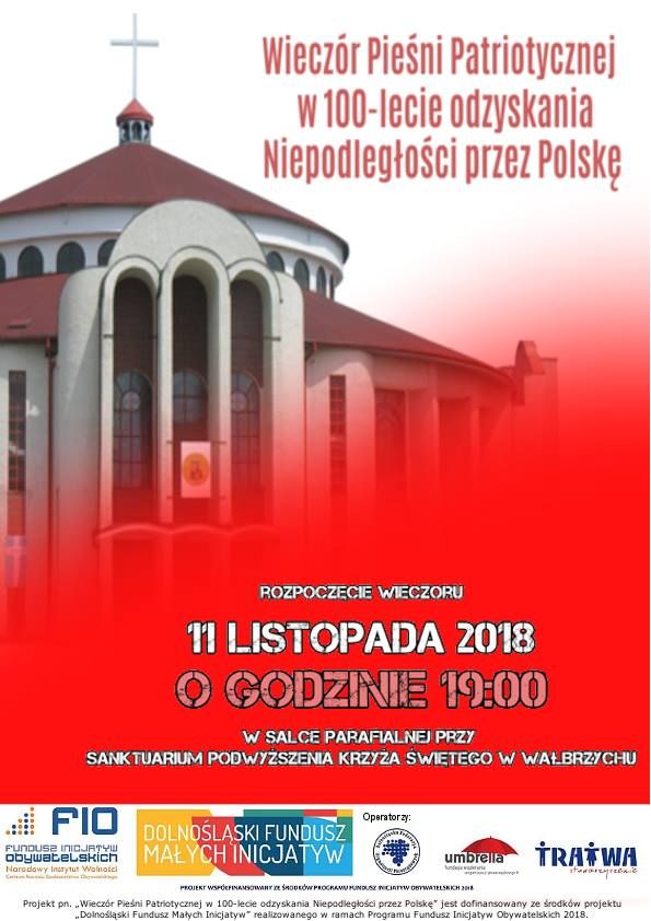 Wałbrzych: Wspólnie zaśpiewają pieśni patriotyczne