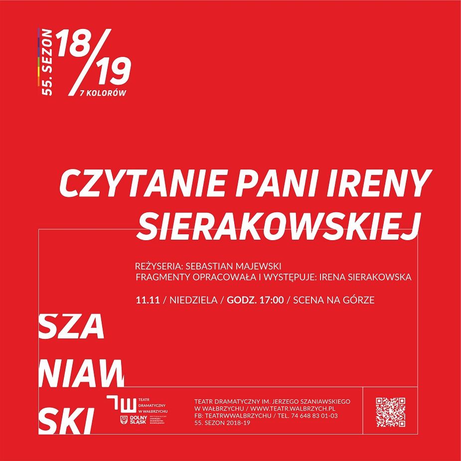 Wałbrzych: "Czytanie Ireny Sierakowskiej"