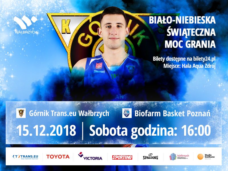 Wałbrzych: I liga koszykówki mężczyzn: Z Biofarmem o pełną pulę