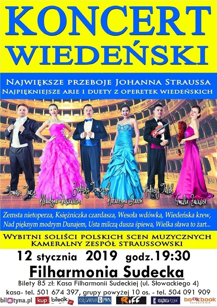 Wałbrzych:  Do wygrania 5 podwójnych wejściówek na Koncert Wiedeński w wałbrzyskiej Filharmonii