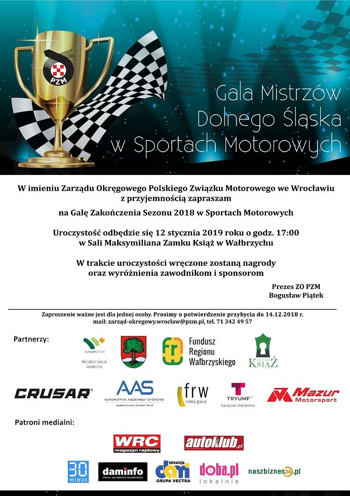 Wałbrzych: Gala PZM odbędzie się w Wałbrzychu