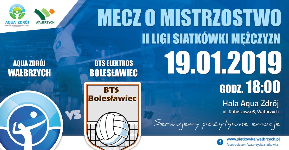 Wałbrzych: II liga siatkówki mężczyzn: Serię meczów u siebie zaczynamy od potyczki z Bolesławcem