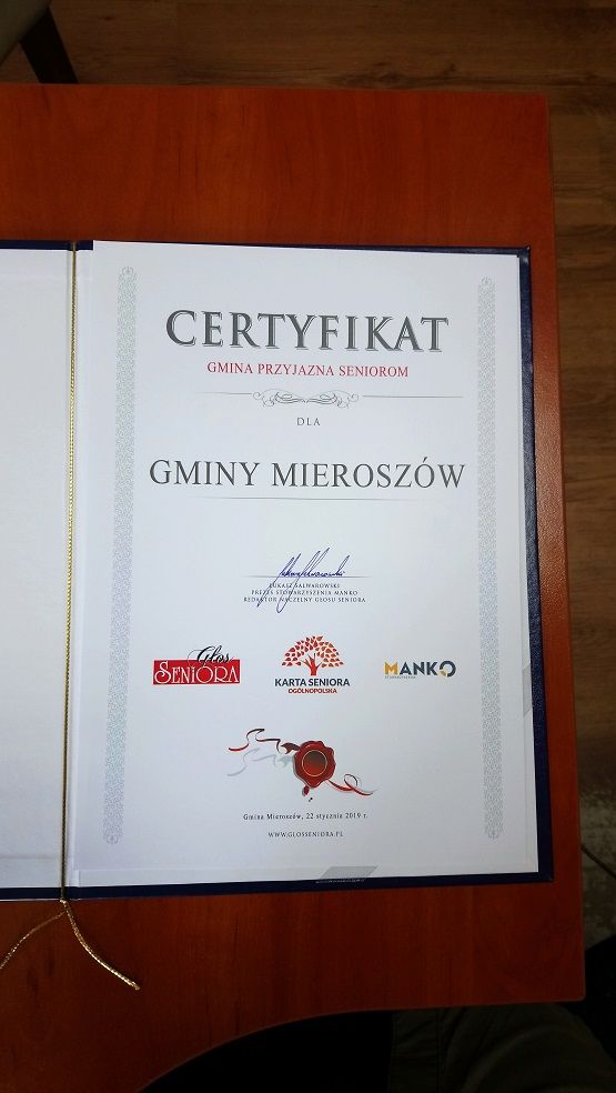 REGION, Mieroszów: Gmina Mieroszów w Programie „GMINA PRYJAZNA SENIOROM”!