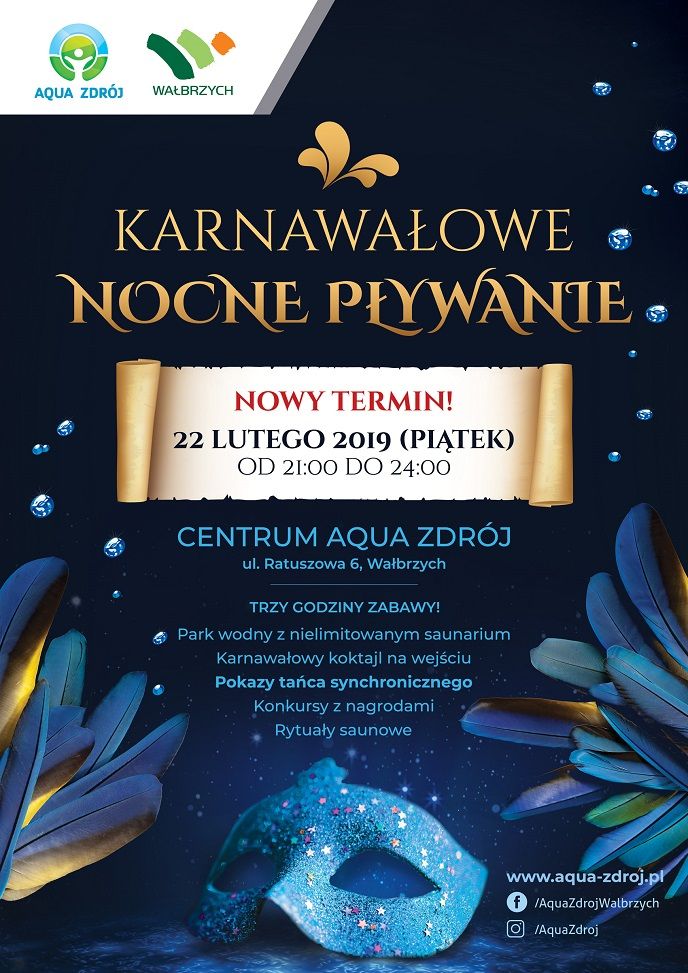 Wałbrzych: Karnawałowe Nocne Pływanie przeniesione na przyszły tydzień