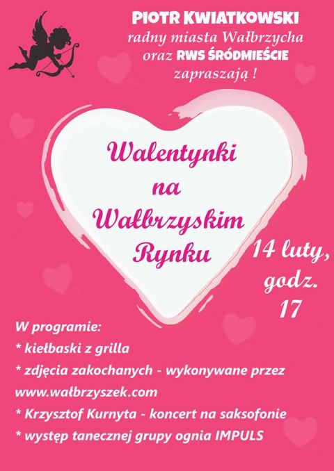 Wałbrzych: Przyjdź i spędź Walentynki w wałbrzyskim Rynku