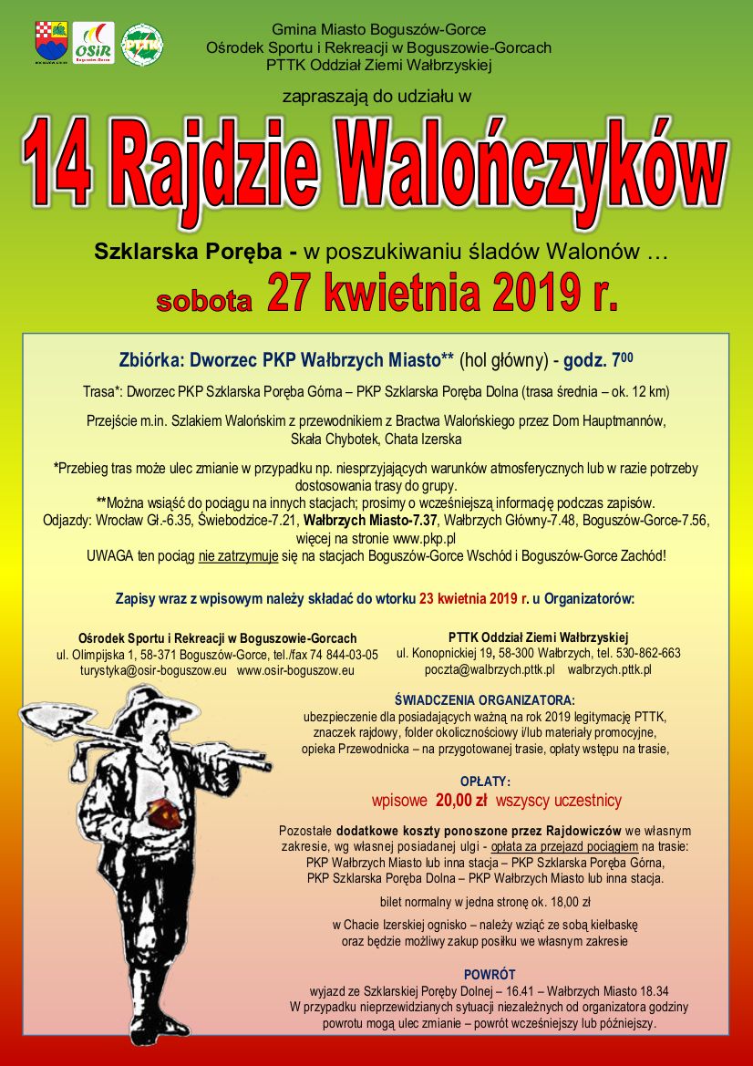 REGION: Jeszcze w kwietniu kolejna edycja Rajdu Walończyków