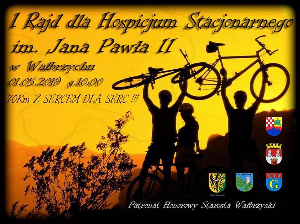Wałbrzych/powiat wałbrzyski: Pierwszy w historii rowerowy rajd dla Hospicjum już jutro