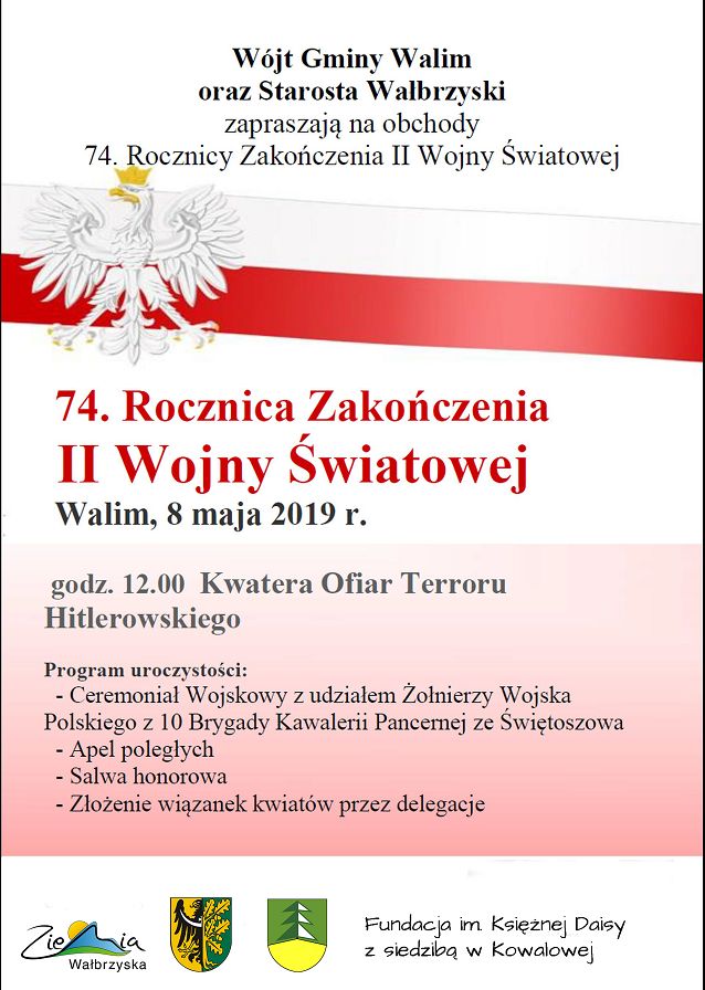 REGION, Walim: Jutro uroczystości związane z rocznicą zakończenia II wojny światowej