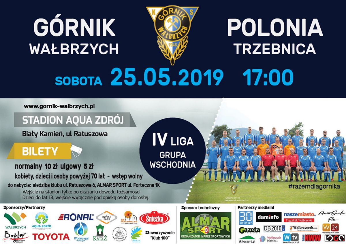 Wałbrzych: IV liga piłkarska: Awansu nie ma, ale warto grać dla kibiców