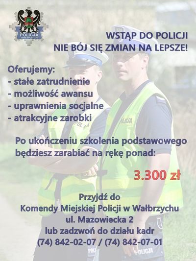 Wałbrzych: Policja zaprasza