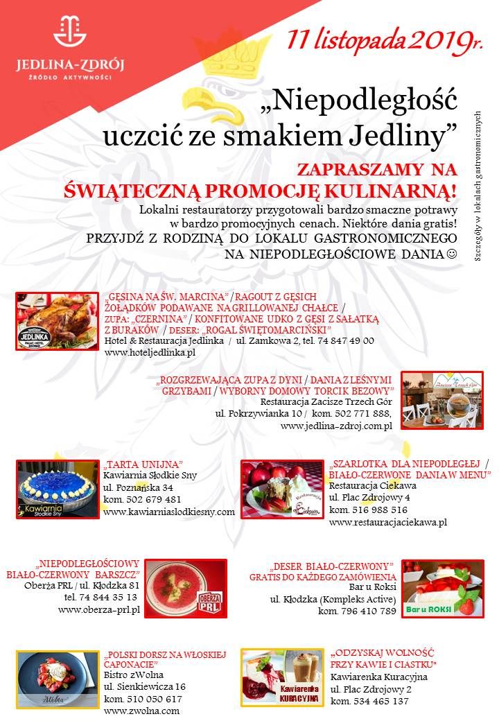 REGION, Jedlina-Zdrój: Smaki Niepodległości