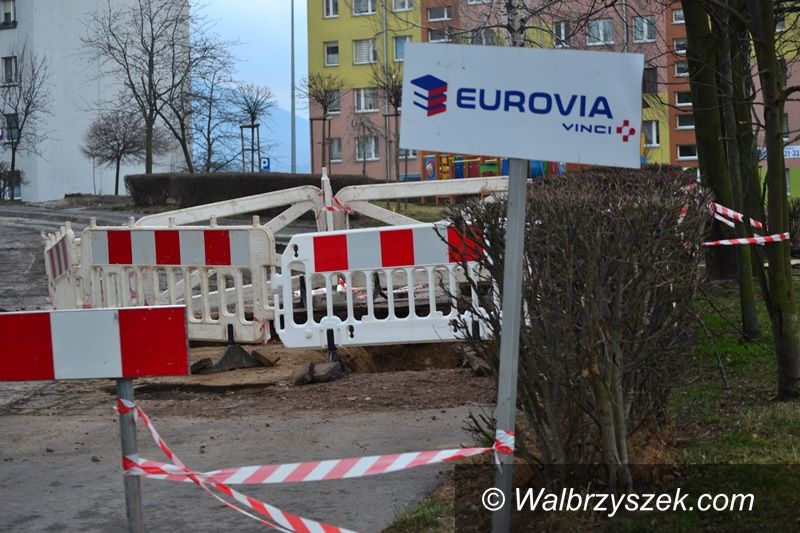 Wałbrzych: Utrudnienia na Nałkowskiej