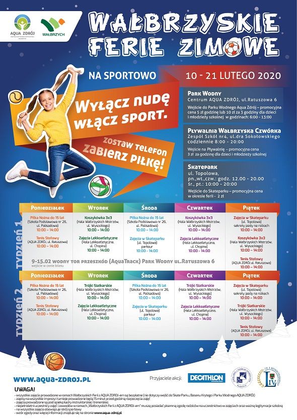 Wałbrzych: Ferie na sportowo