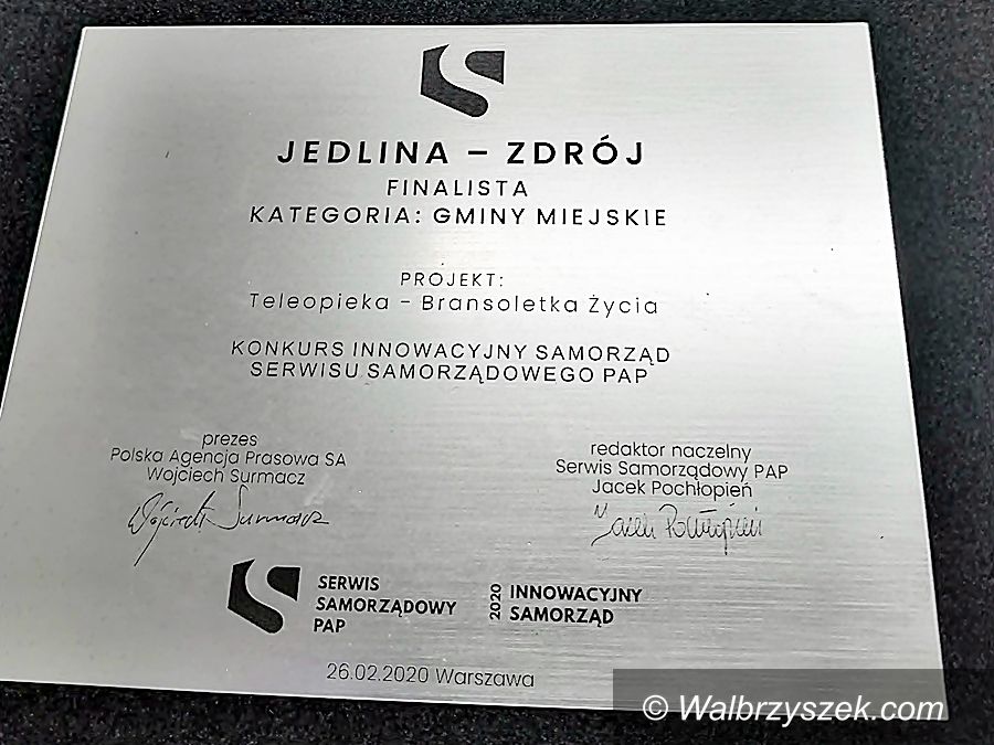 REGION, Jedlina-Zdrój: Teleopieka wyróżniona!