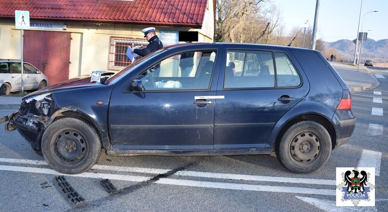 Wałbrzych: Wypadek na skrzyżowaniu