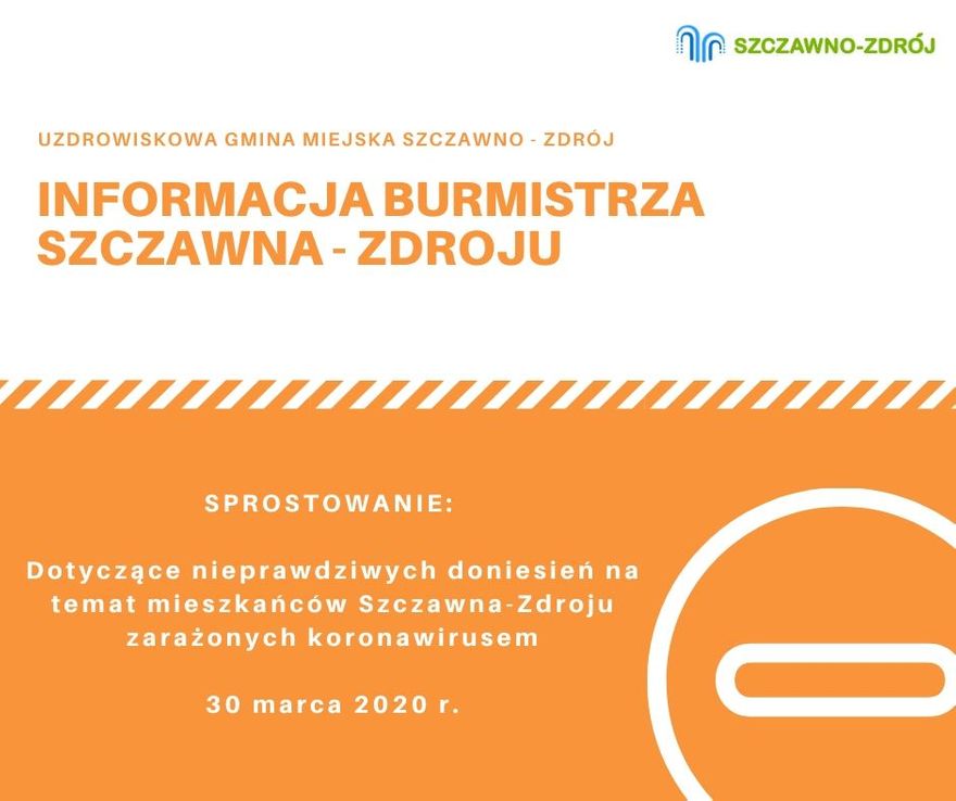 REGION, Szczawno-Zdrój: Burmistrz uspokaja
