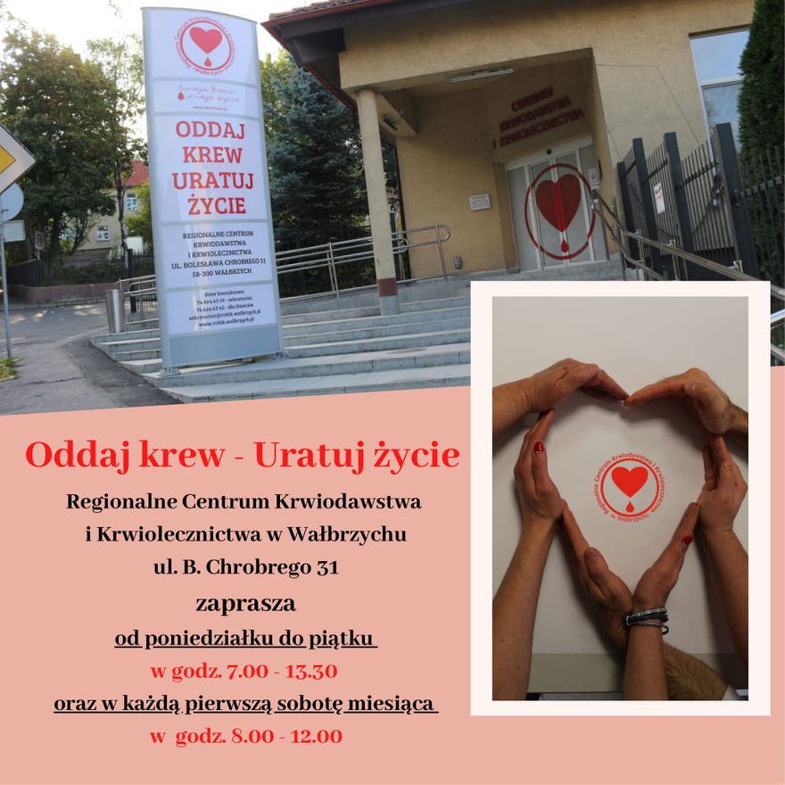 Wałbrzych/REGION: Można oddawać krew