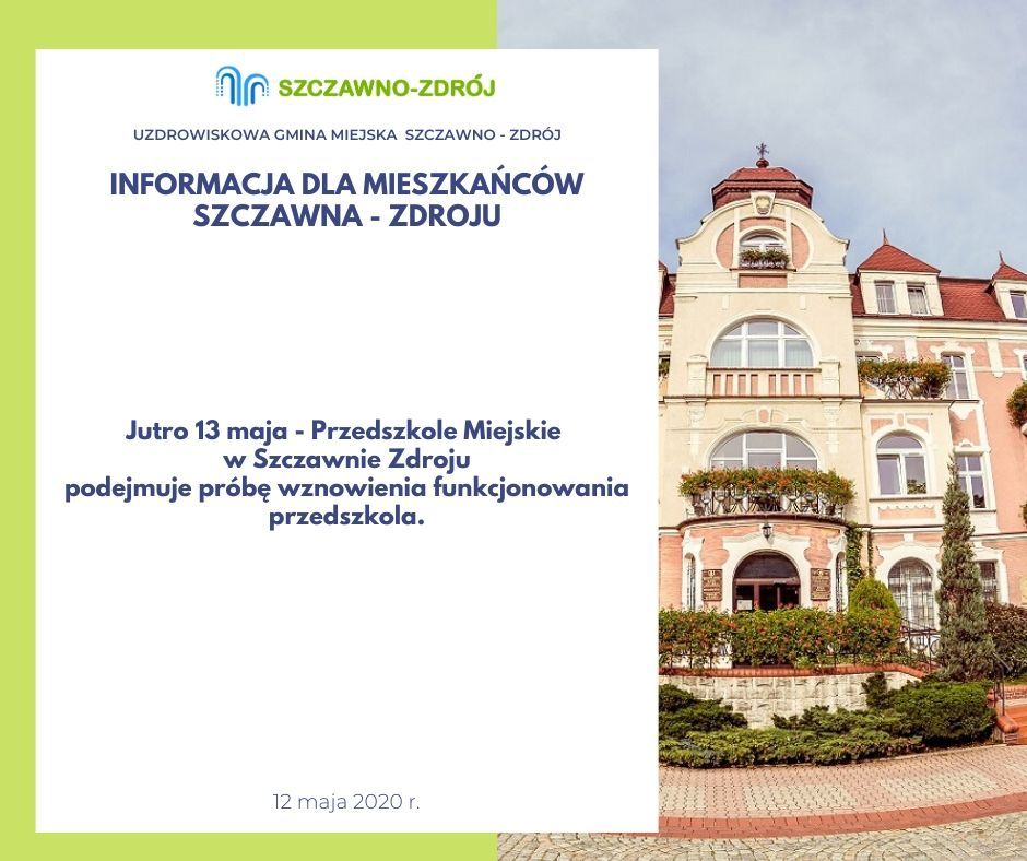 REGION, Szczawno-Zdrój: Otwierają przedszkole