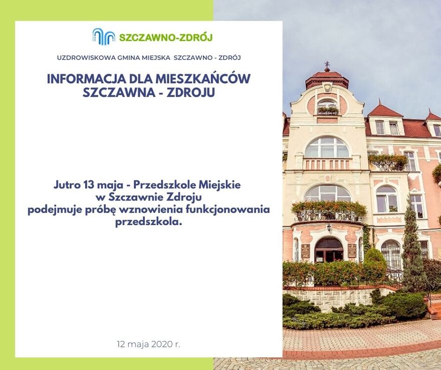 REGION, Szczawno-Zdrój: Otwierają przedszkole