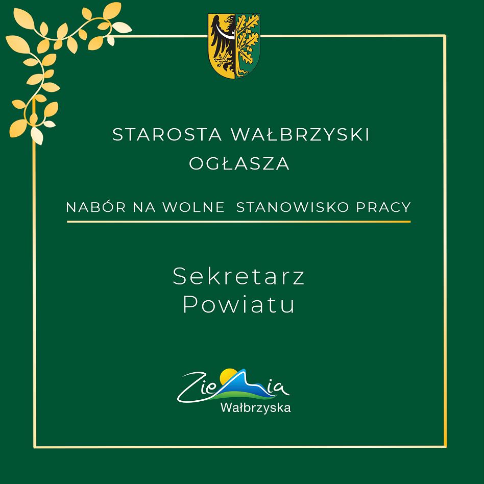 powiat wałbrzyski: Poszukują sekretarza