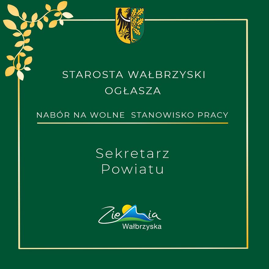 powiat wałbrzyski: Poszukują sekretarza