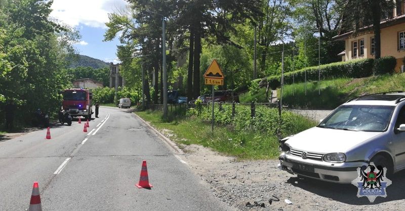 REGION, Jedlina-Zdrój: Motocyklistka w szpitalu