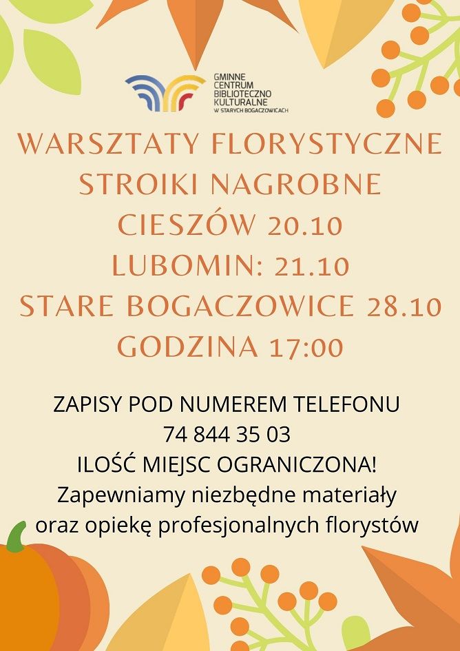 REGION, Stare Bogaczowice: Warsztaty florystyczne