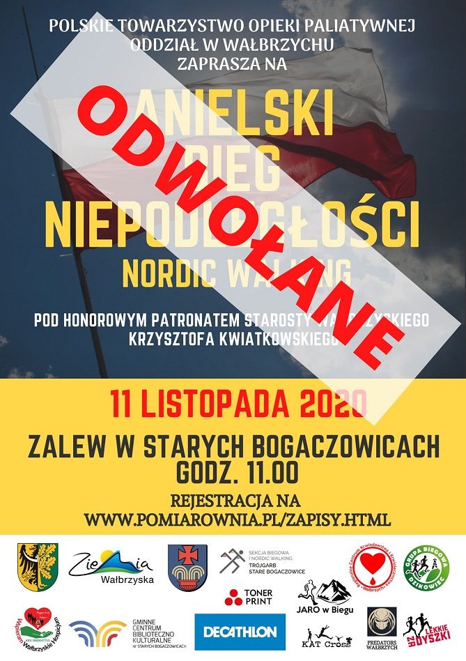 Wałbrzych/powiat wałbrzyski: Bieg odwołany
