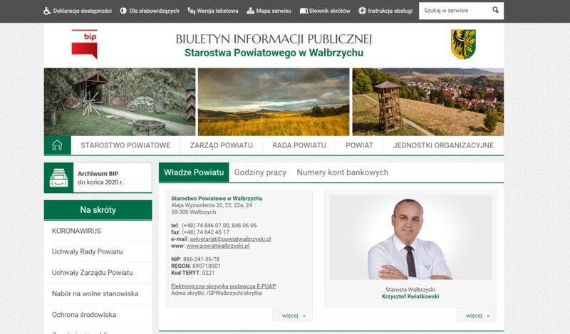 powiat wałbrzyski: Nowy BIP