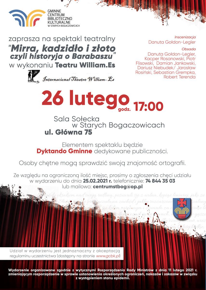 REGION, Stare Bogaczowice: Spektakl w GCBK