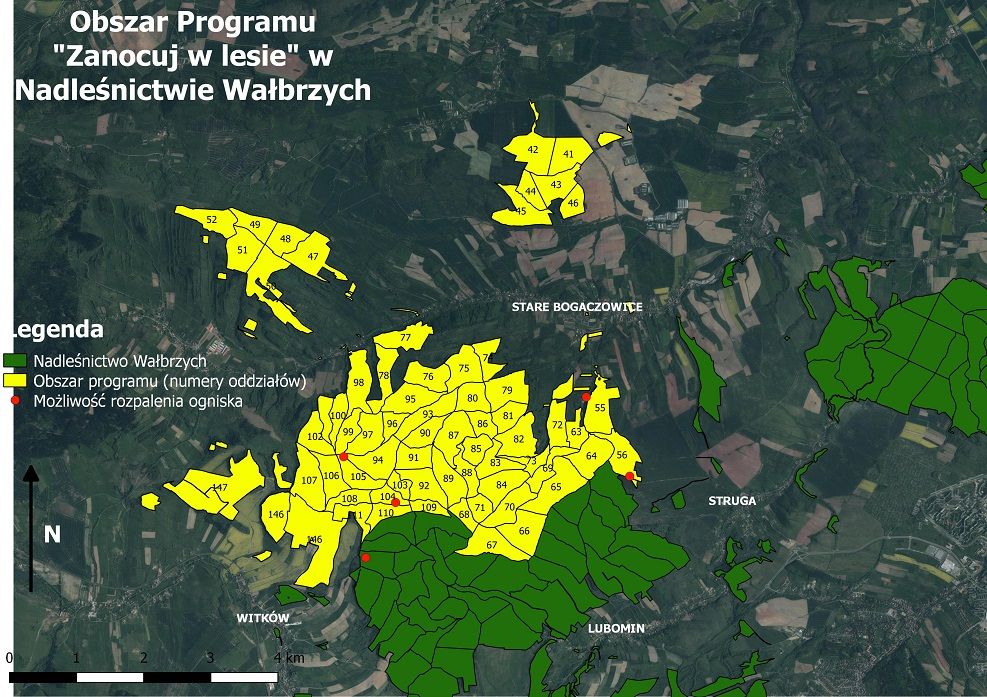 Wałbrzych/REGION: Zanocuj w lesie