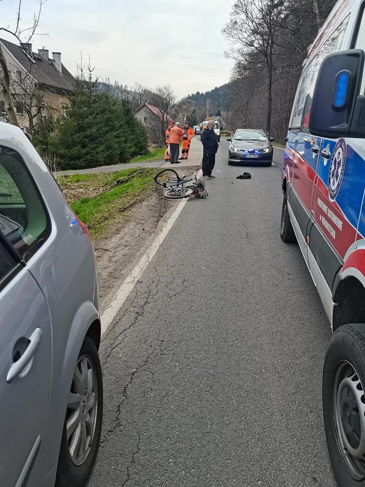 REGION, Kowalowa: Potrącony rowerzysta