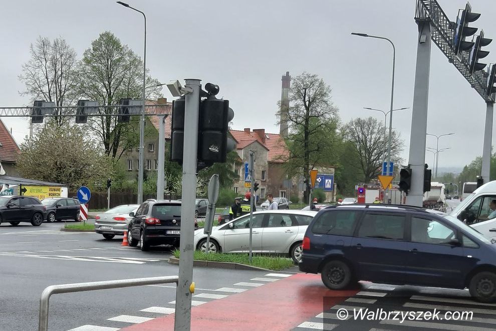 Wałbrzych: Kolizja na skrzyżowaniu