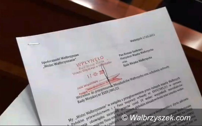 Wałbrzych: Żądają uchylenia uchwały