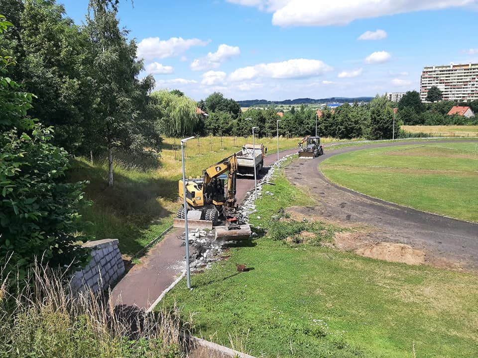 Wałbrzych: Stadion w przebudowie