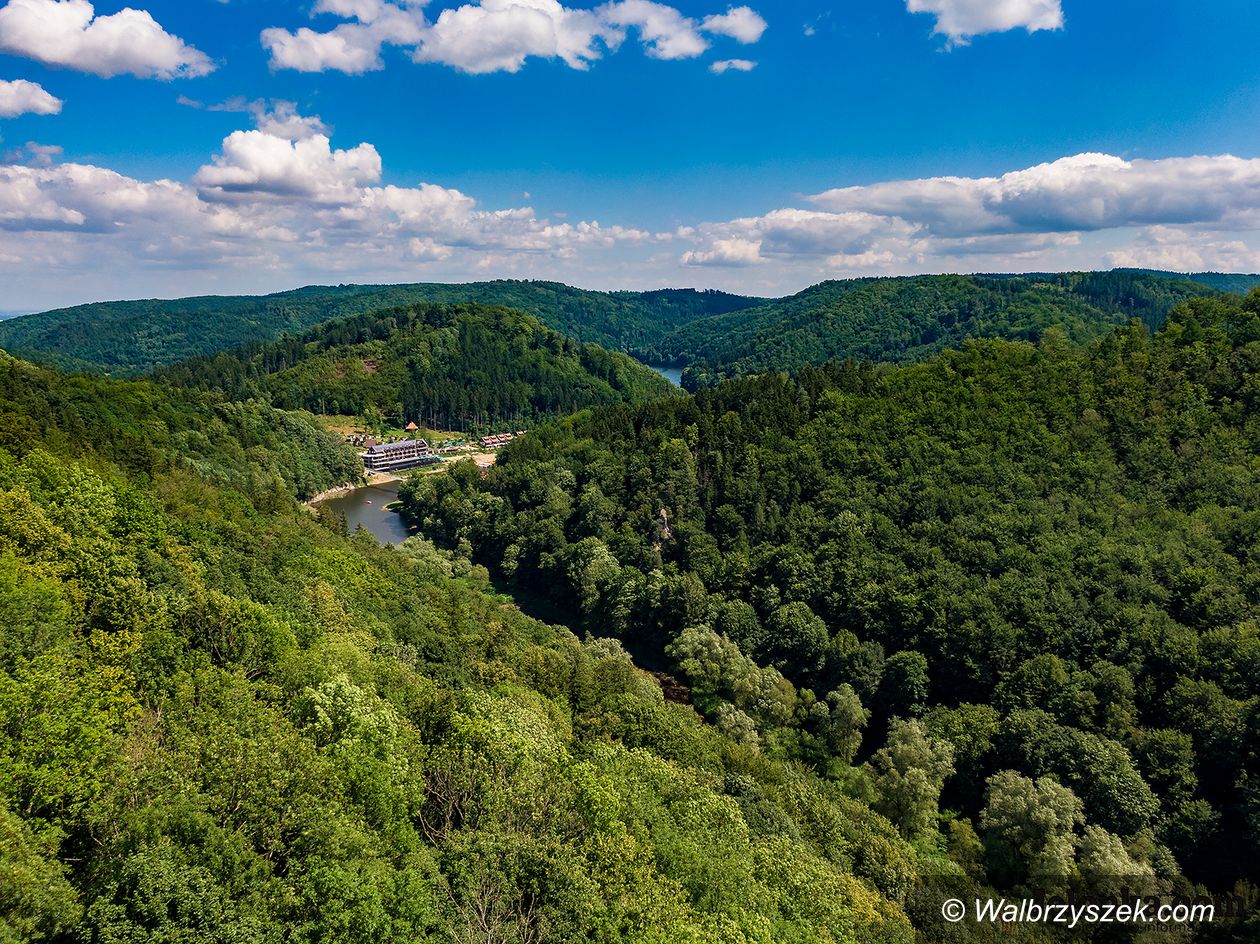 REGION, Zagórze Śląskie: Zagórze z lotu ptaka