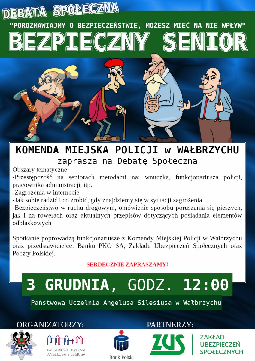 Wałbrzych: Porozmawiają o bezpieczeństwie