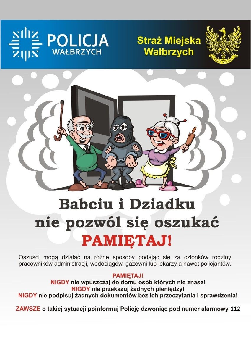Wałbrzych: Ukradła staruszce oszczędności