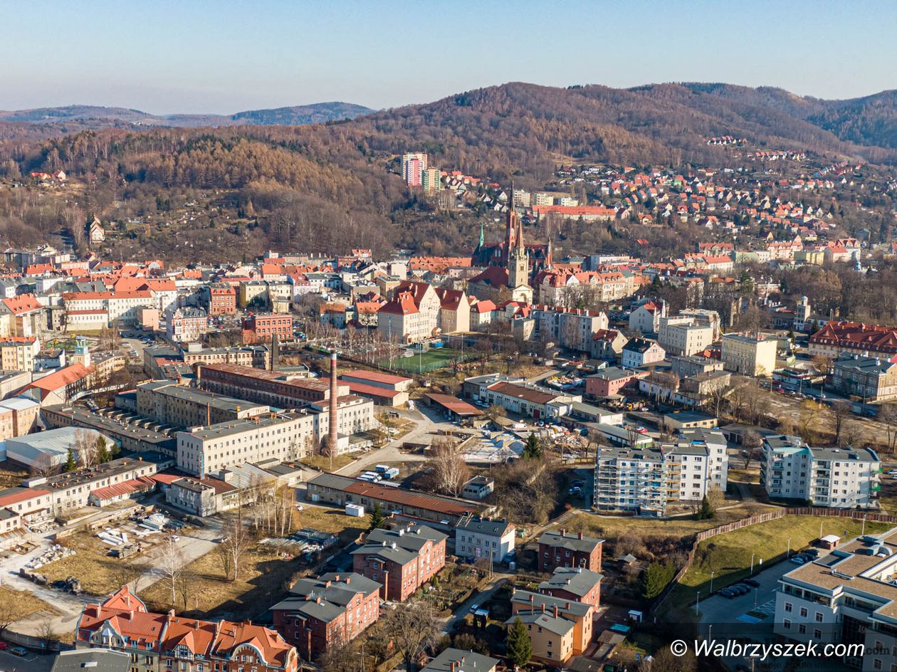 Wałbrzych: Wałbrzych z lotu ptaka