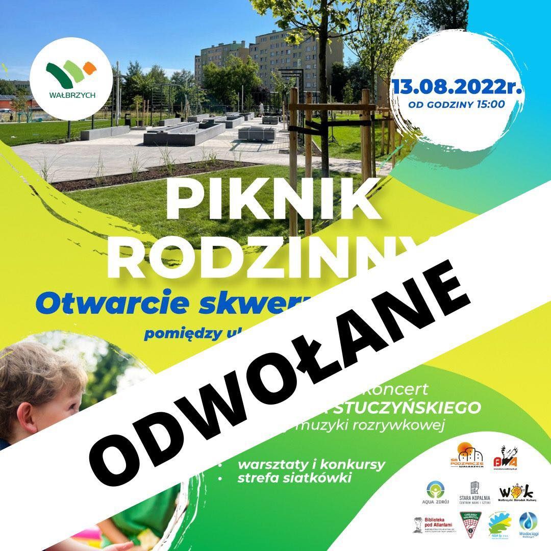 Wałbrzych: Piknik odwołany