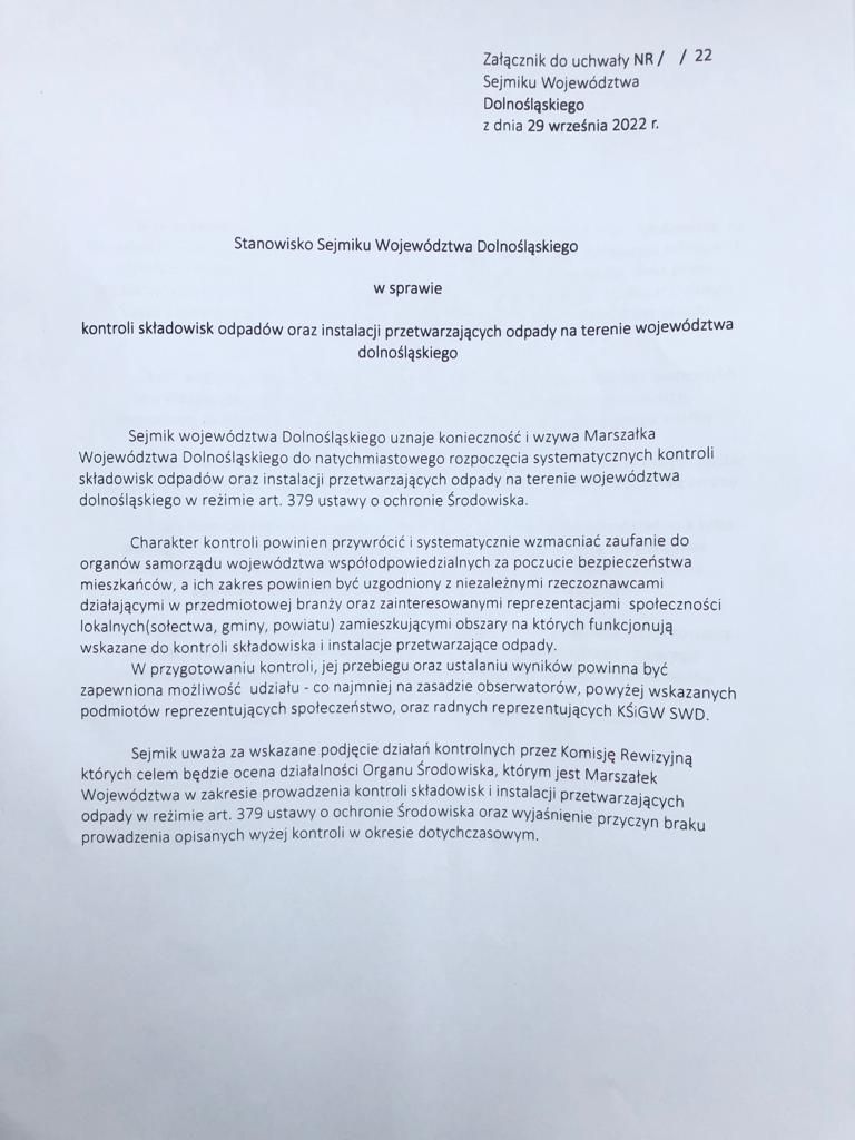 REGION: Składowiska do kontroli
