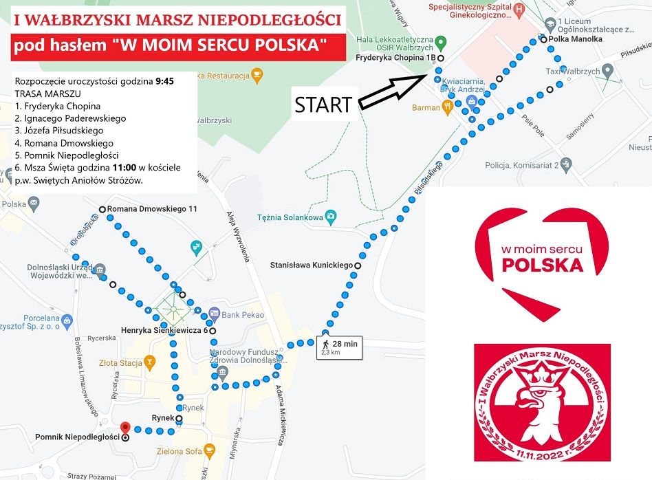 Wałbrzych: I Wałbrzyski Marsz Niepodległości