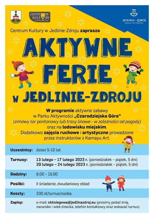 REGION, Jedlina-Zdrój: To będą aktywne ferie