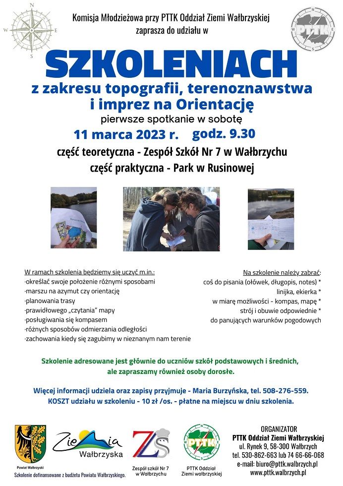 Wałbrzych/powiat wałbrzyski: Szkolenia z topografii