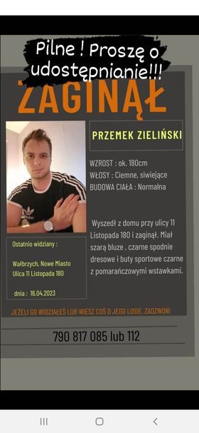 Wałbrzych: Zaginął młody wałbrzyszanin