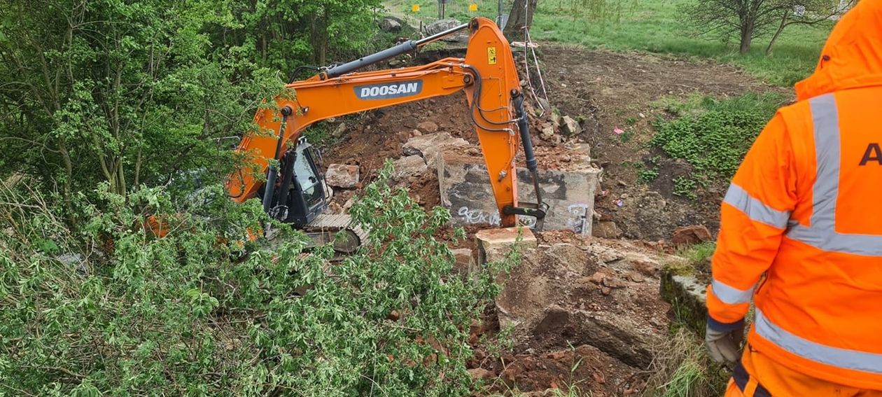 REGION, Kamienna Góra: Wiadukt rozebrany