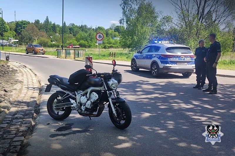 REGION, Boguszów-Gorce: Motocyklista w opałach